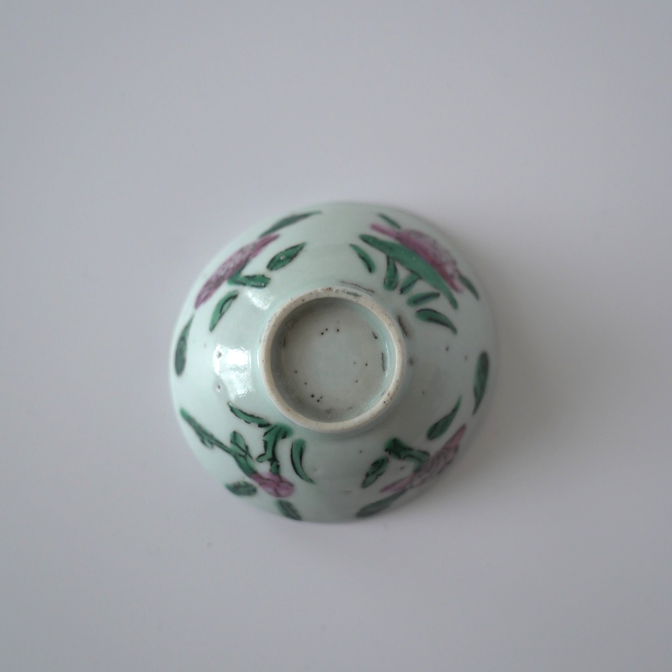 粉彩四季花文茶杯④
