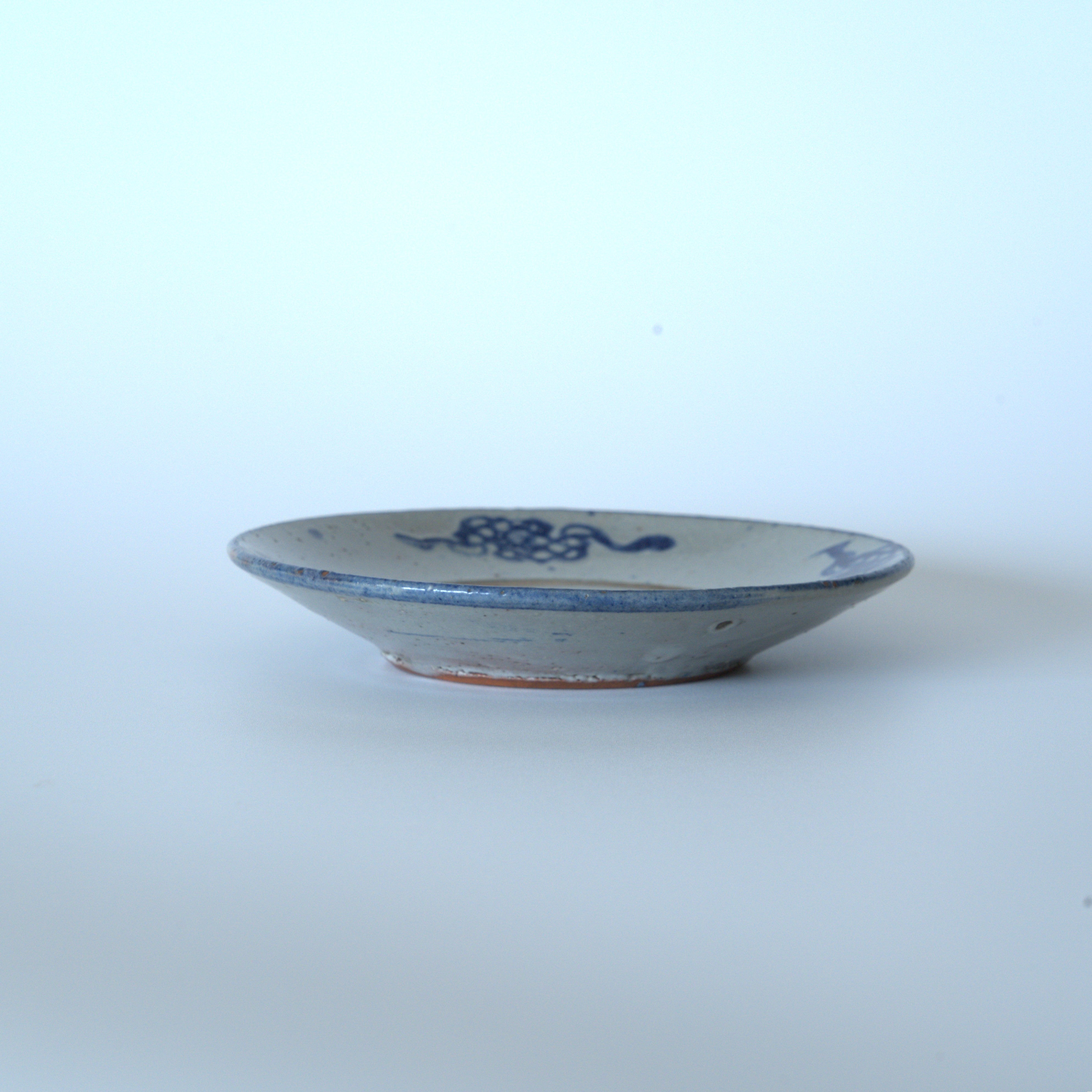 青花中国結文小皿④