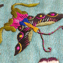 観魚花蝶図刺繍敷布