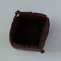 絹製紅雲紗茶器包大