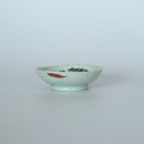 粉彩竹詩文豆皿⑥