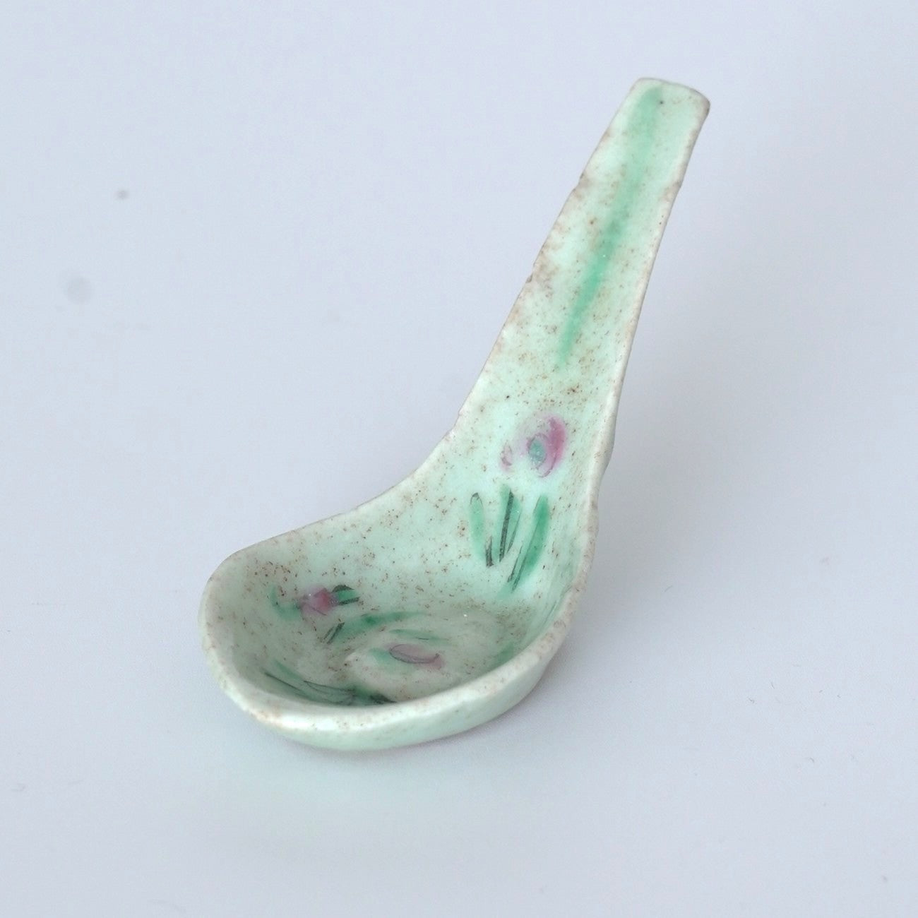 粉彩四季花文レンゲ⑦