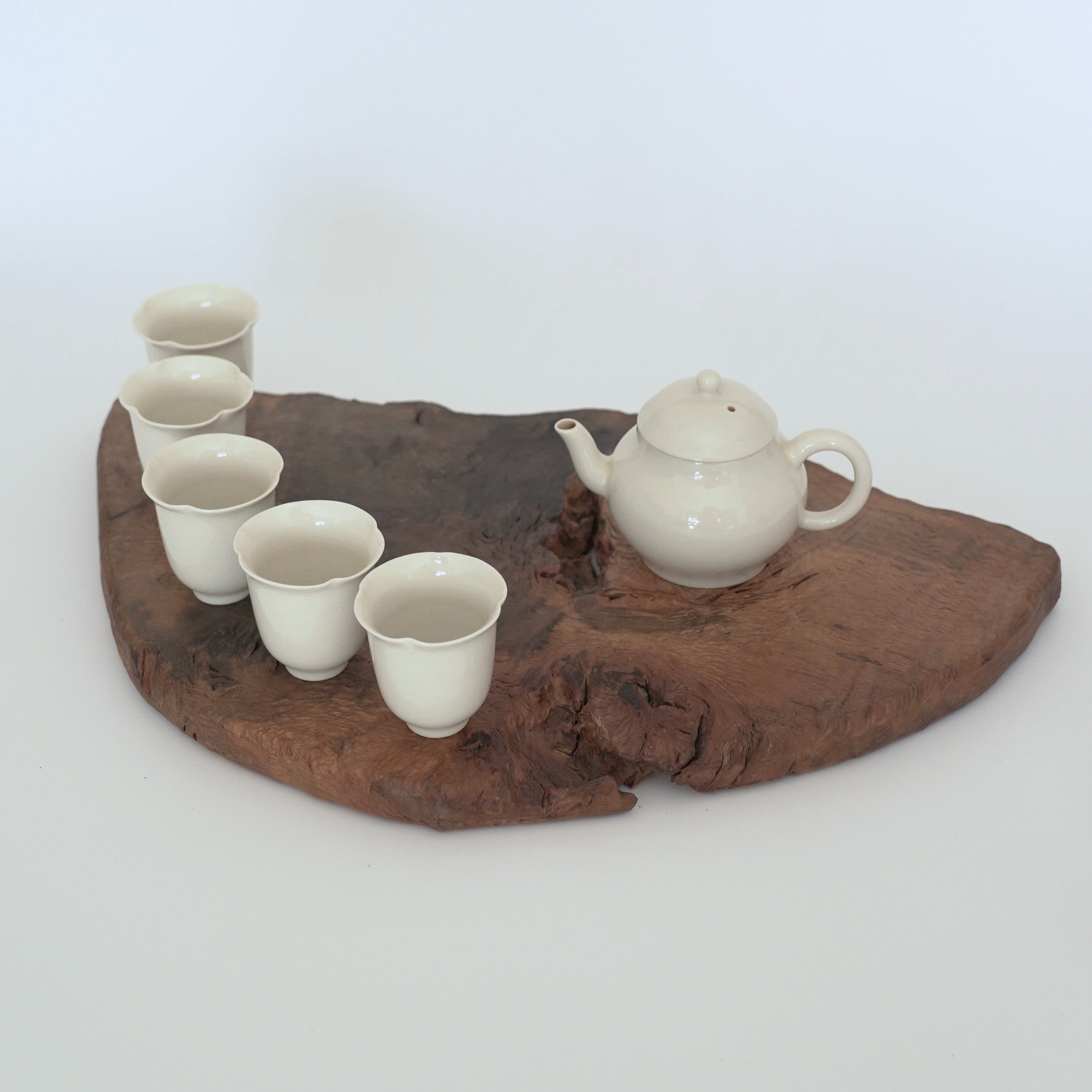 木製樹瘤壺承大