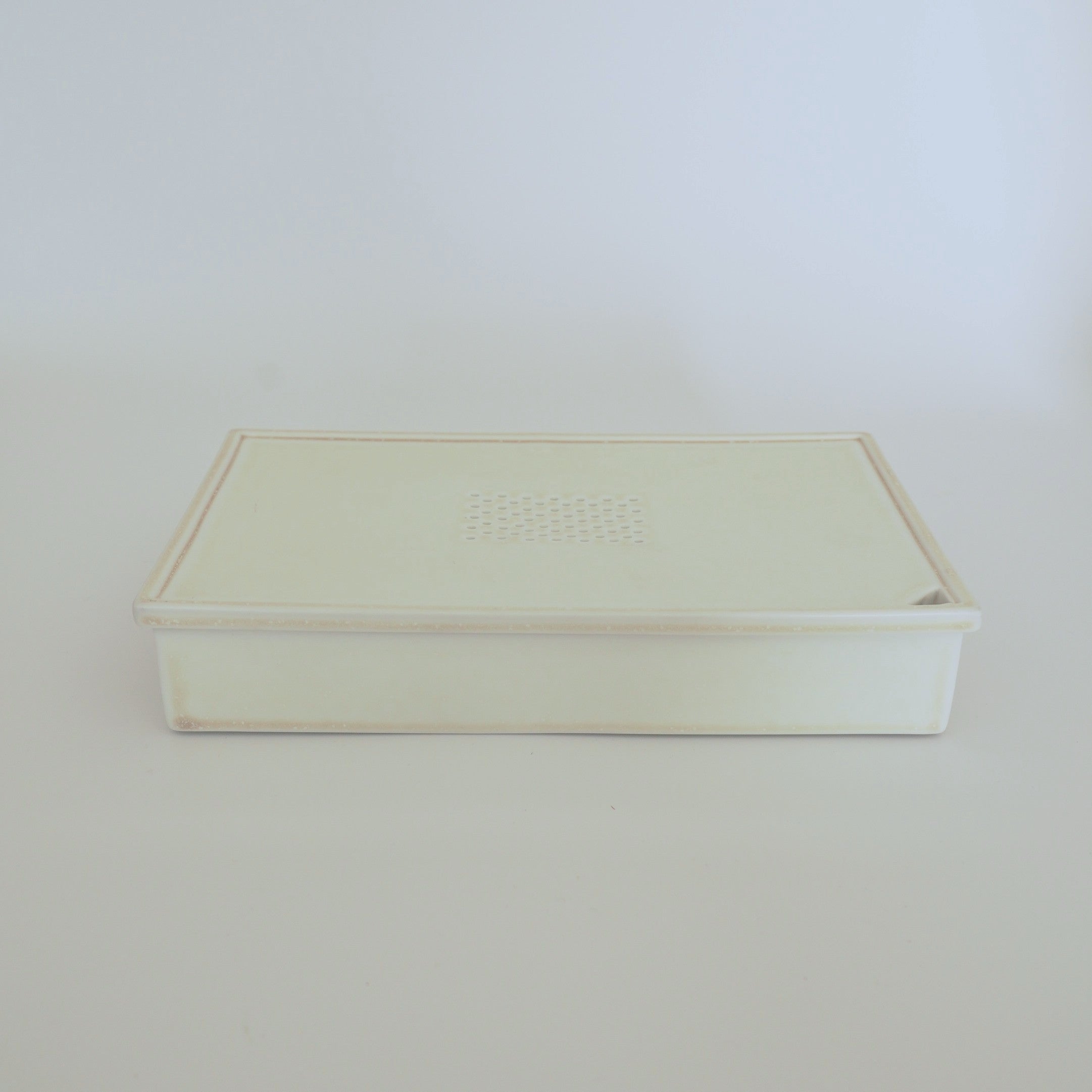 長方窯変茶盤①象牙色