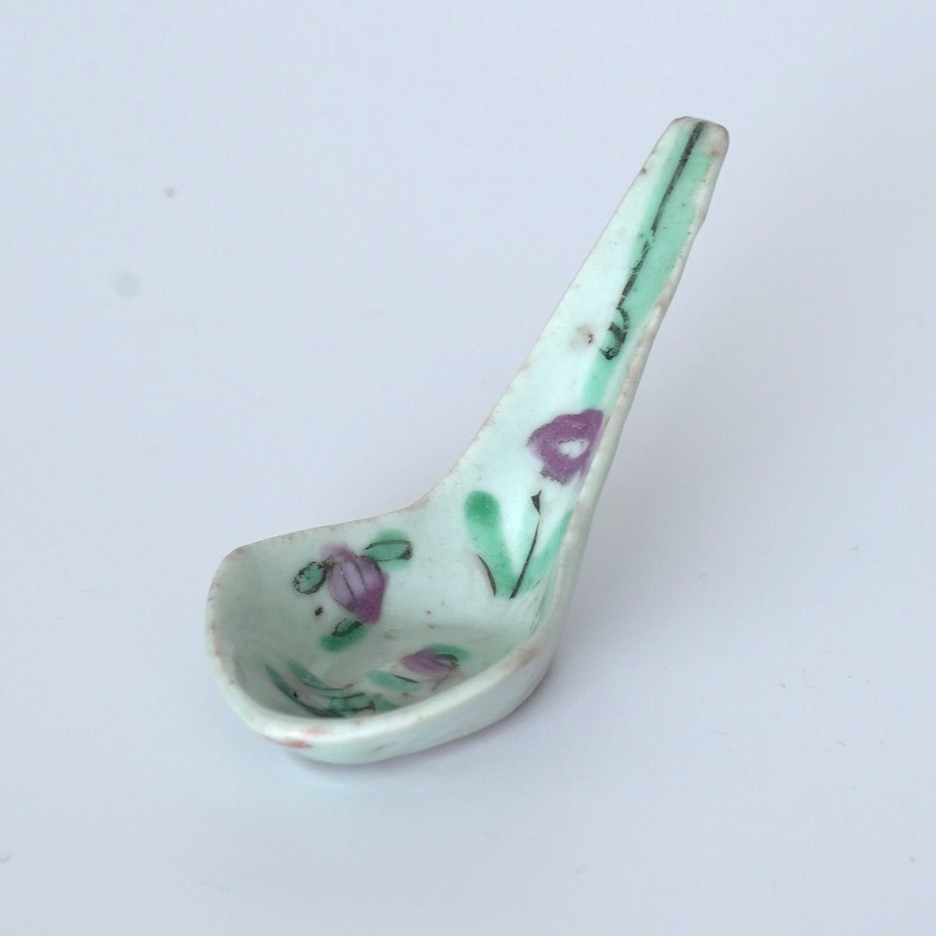 粉彩四季花文レンゲ③