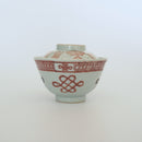 粉彩中国結文蓋碗