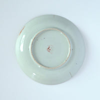 粉彩竹詩文皿②