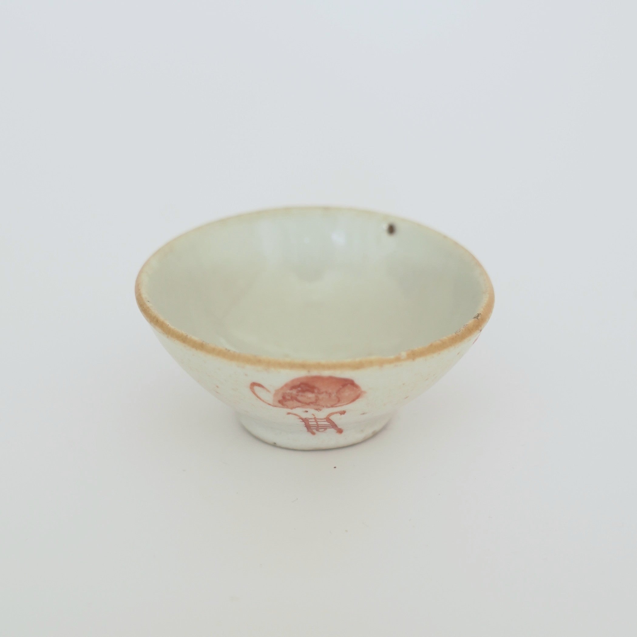 赤絵福寿三多文茶杯⑥