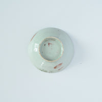 粉彩竹詩文豆皿⑧