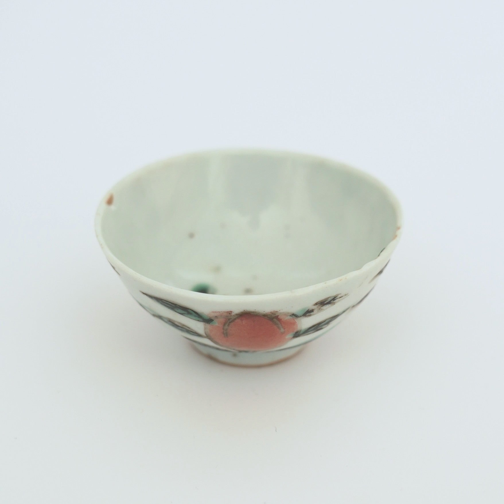 粉彩七宝三多文茶杯⑥