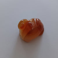 石製回頭猫茶枕右⑤