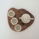 木製樹瘤壺承中