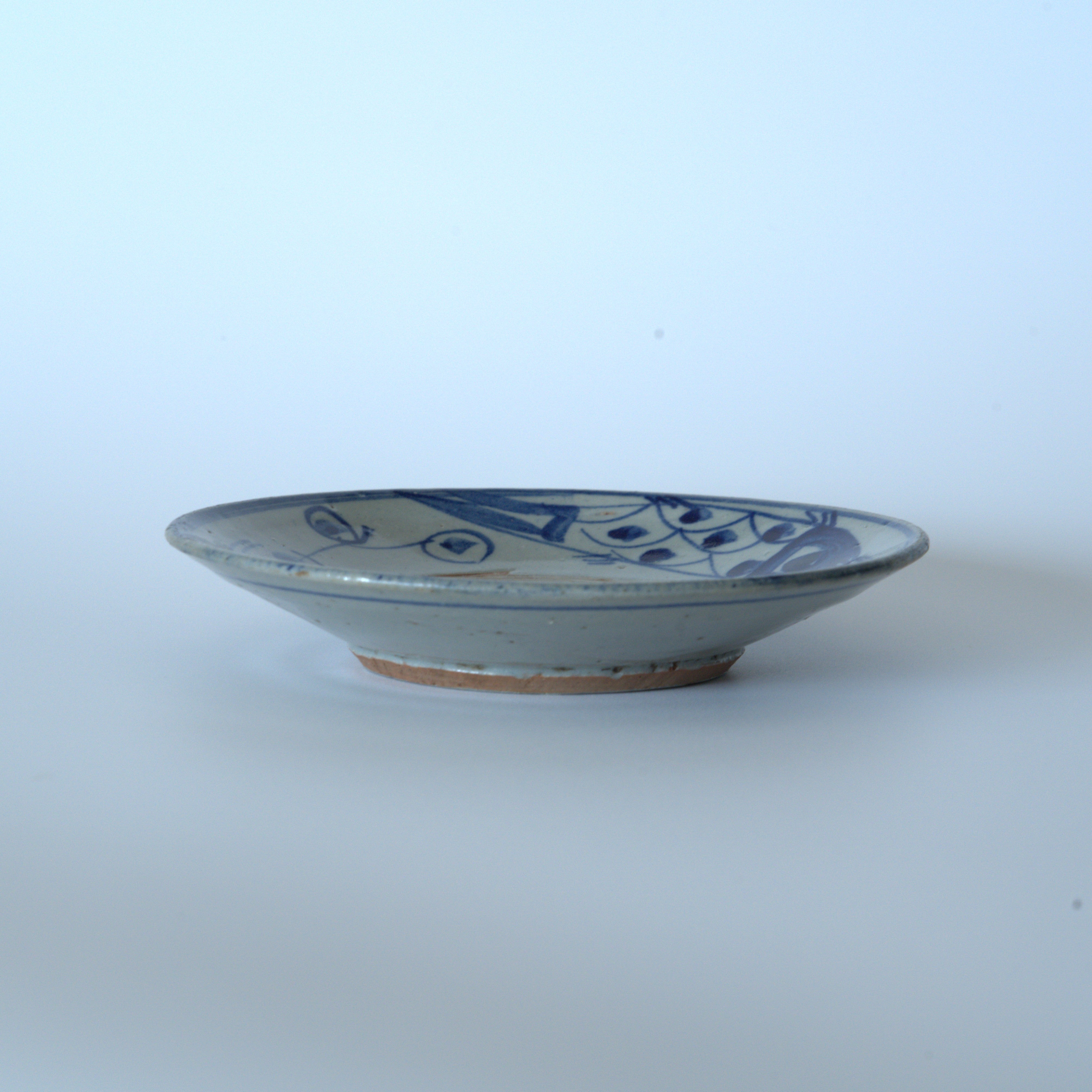 青花双魚花文皿①