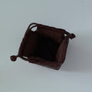 絹製紅雲紗茶器包小