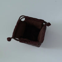 絹製紅雲紗茶器包小