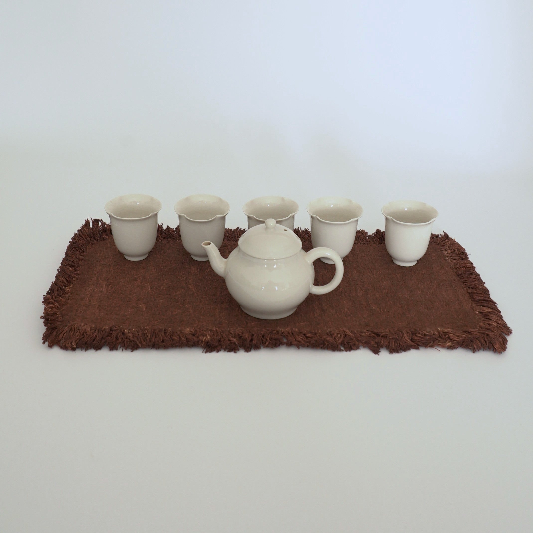 綿製柿渋染敷布大