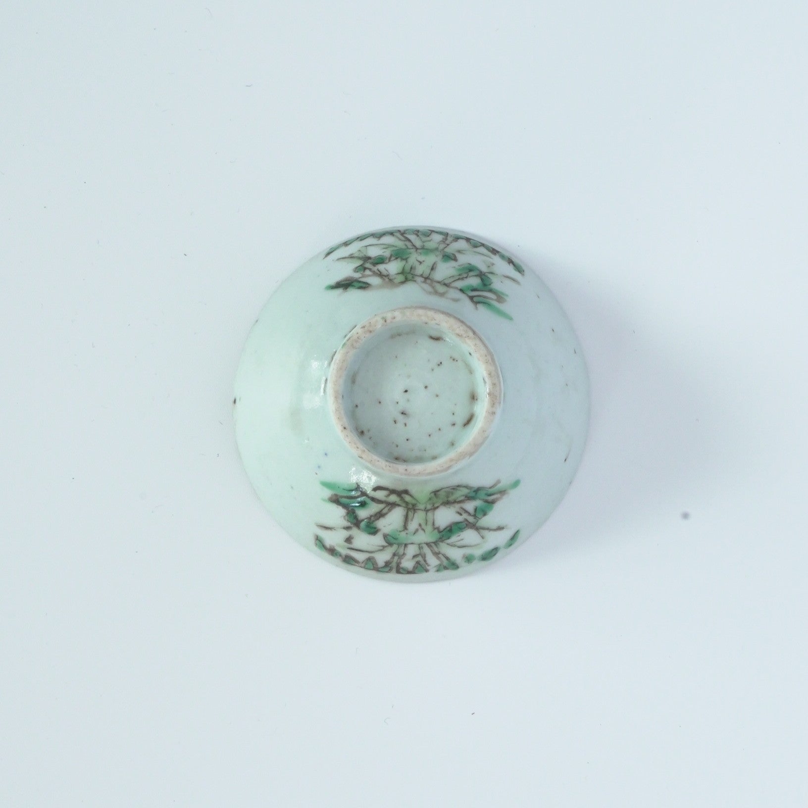 粉彩竹節文茶杯④