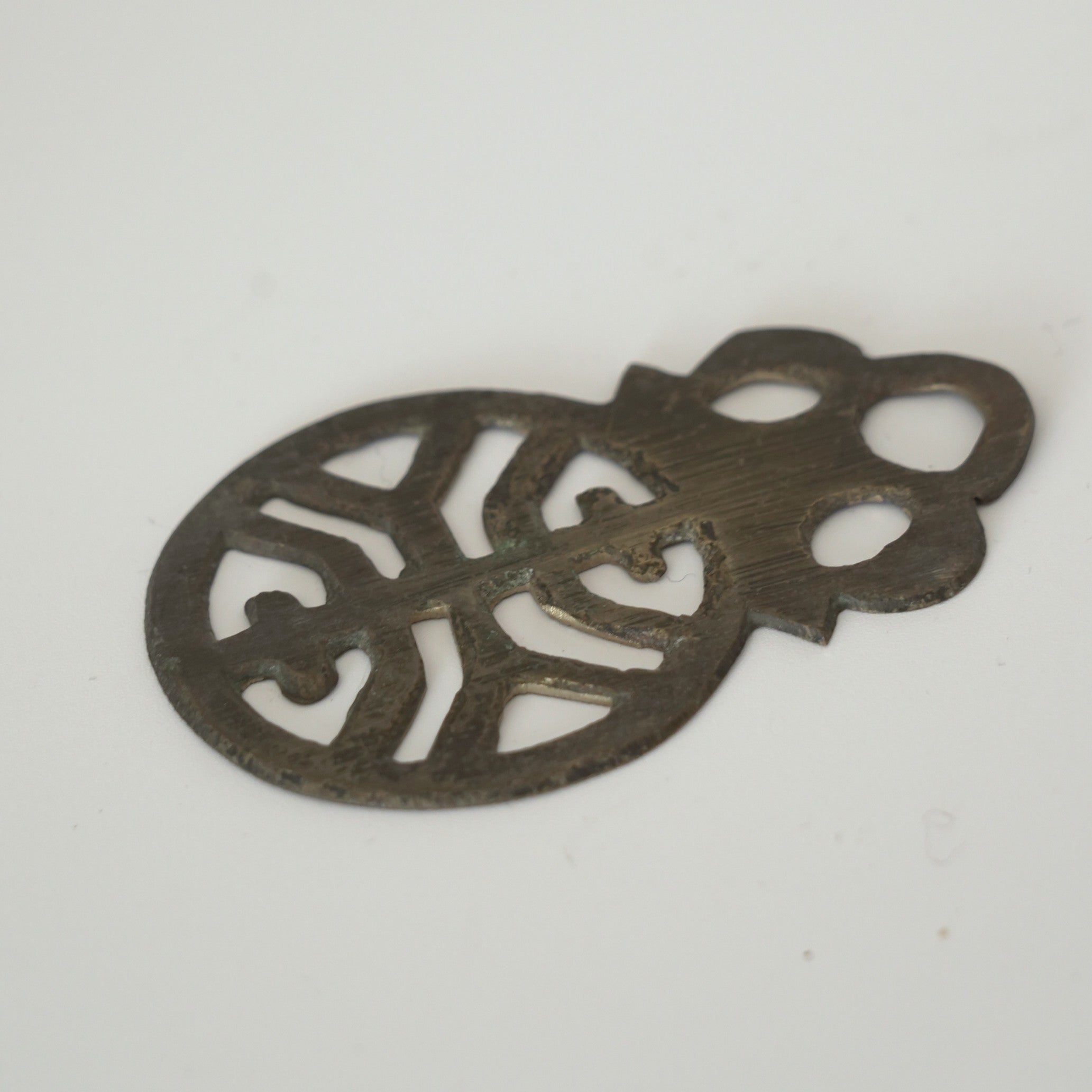 銅製寿字茶枕⑤