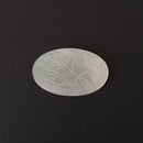 白蝶貝山茶花茶枕①楕円