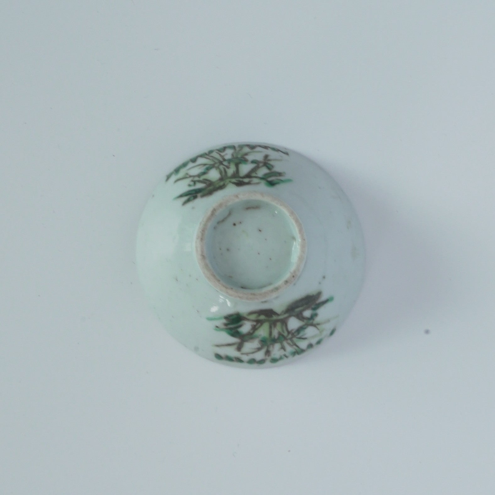 粉彩竹節文茶杯③