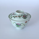 粉彩四季花文蓋碗②