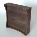 木製正方盆大　クルミ