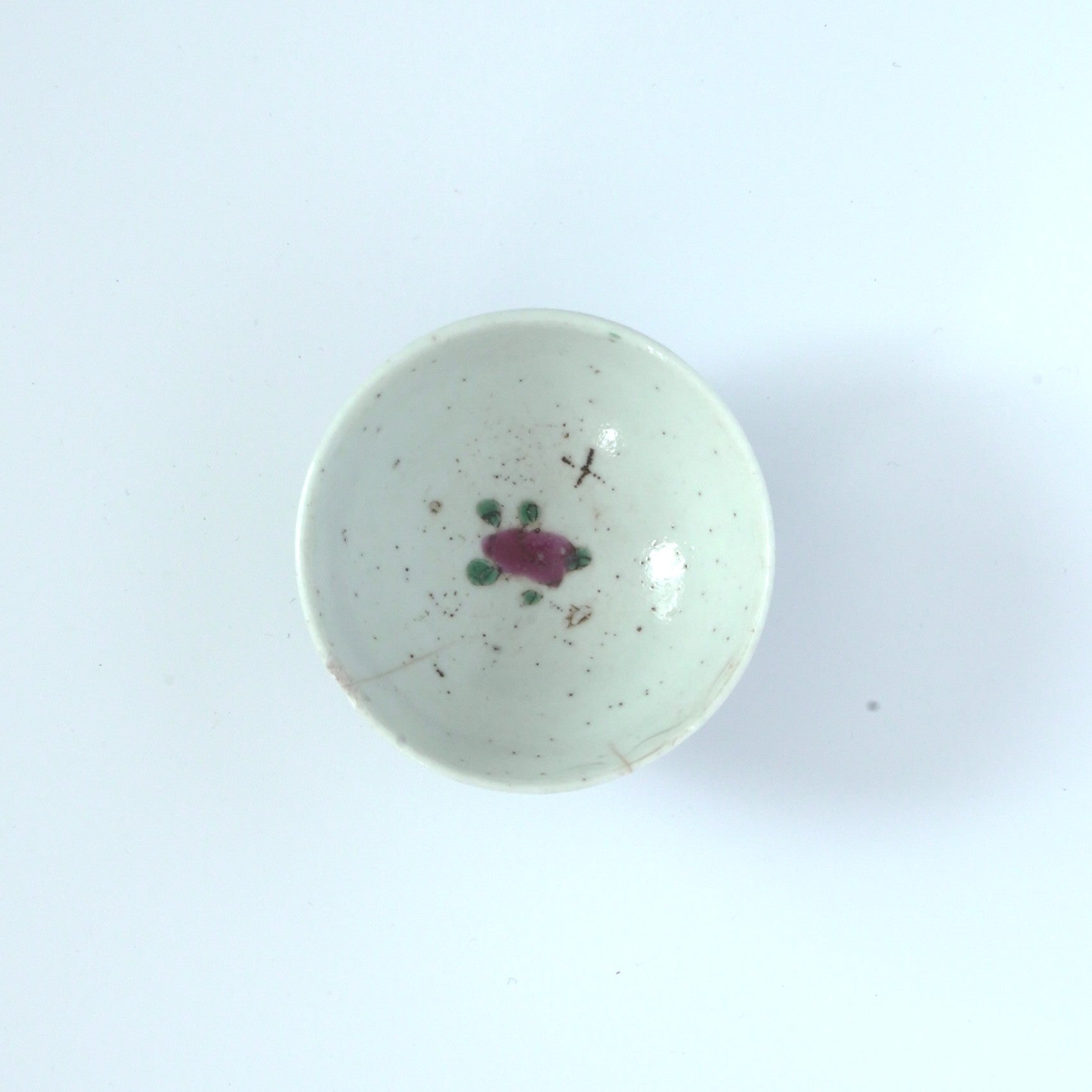 粉彩四季花文茶杯③