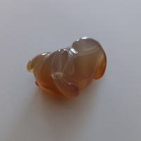 石製回頭猫茶枕左⑥