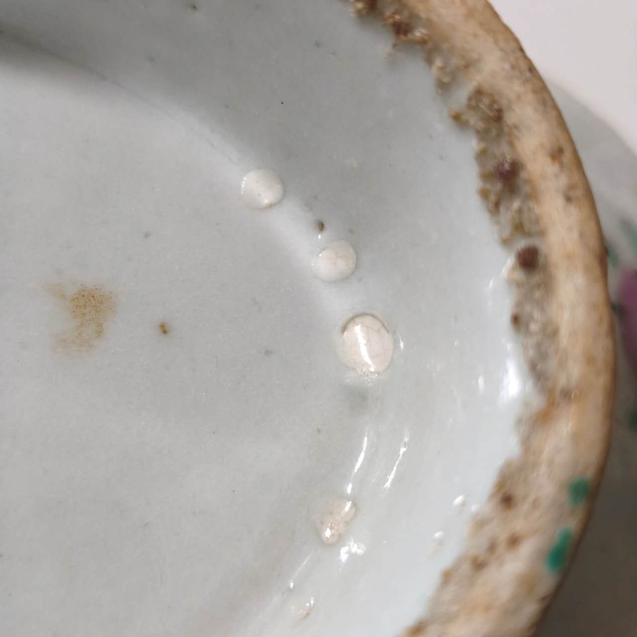 粉彩高台皿⑧