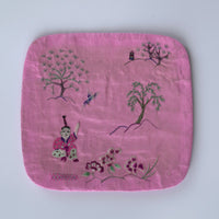 唐子遊戯図刺繍敷布①