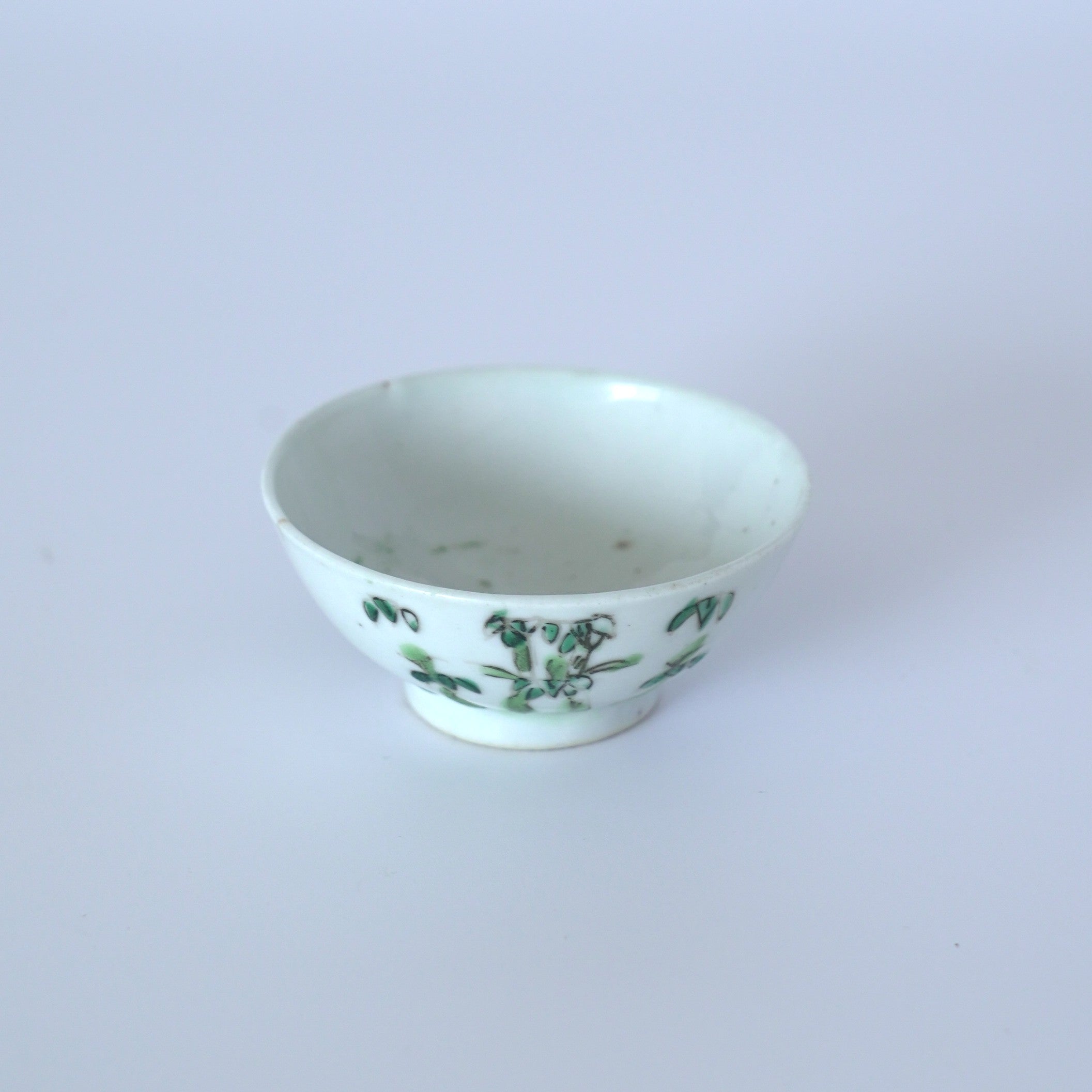 粉彩竹節文茶杯①