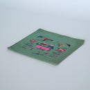 観魚花蝶図刺繍敷布