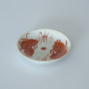 赤絵双寿三多文豆皿①