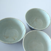 青花双喜文茶杯3個セット