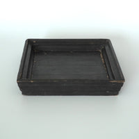 老黒漆小茶盆①