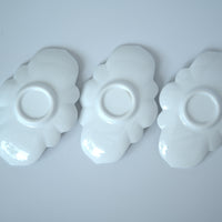 白磁元宝茶托3枚セット