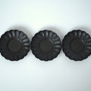 銅製輪花茶托3個セット