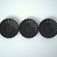 銅製輪花茶托3個セット