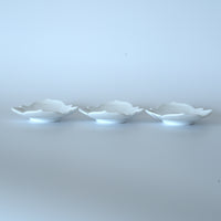 白磁元宝茶托3枚セット