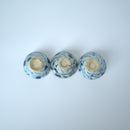 青花唐草文小茶杯３個セット①