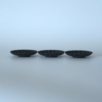 銅製輪花茶托3個セット