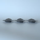 錫製花弁茶托3枚セット