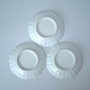 甜白稜花茶托3枚セット