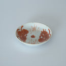 赤絵双寿三多文豆皿②
