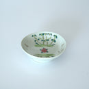 粉彩竹詩文豆皿③