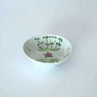 粉彩竹詩文豆皿③