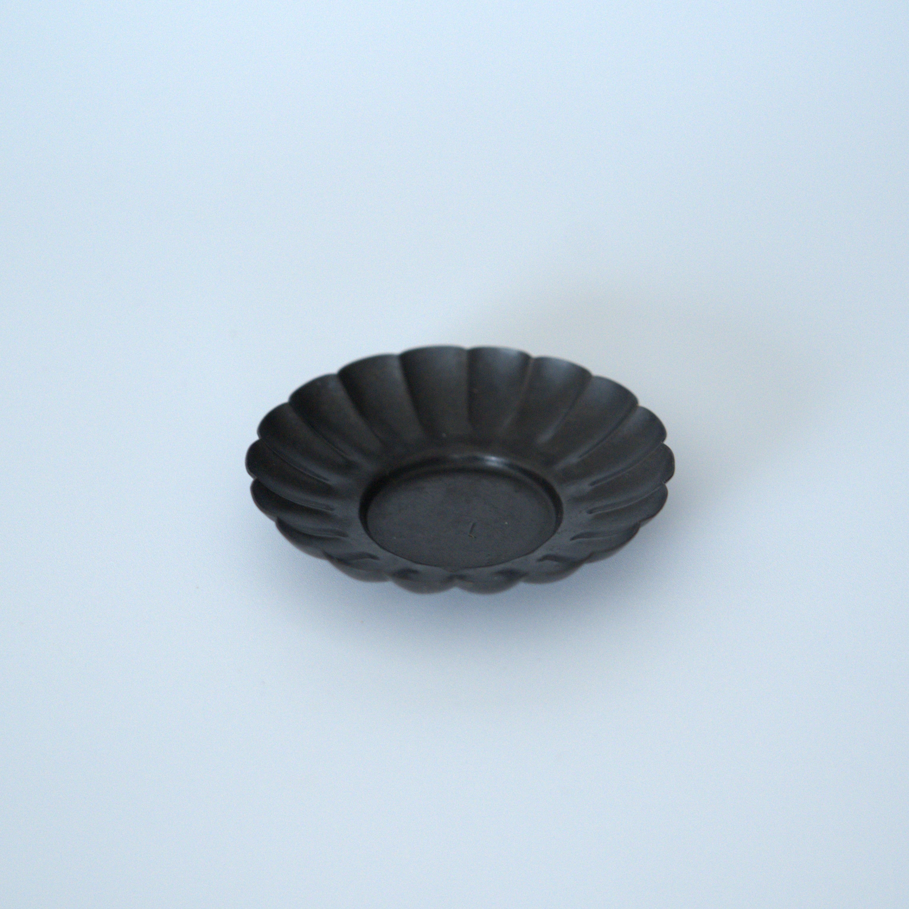 銅製輪花茶托3個セット