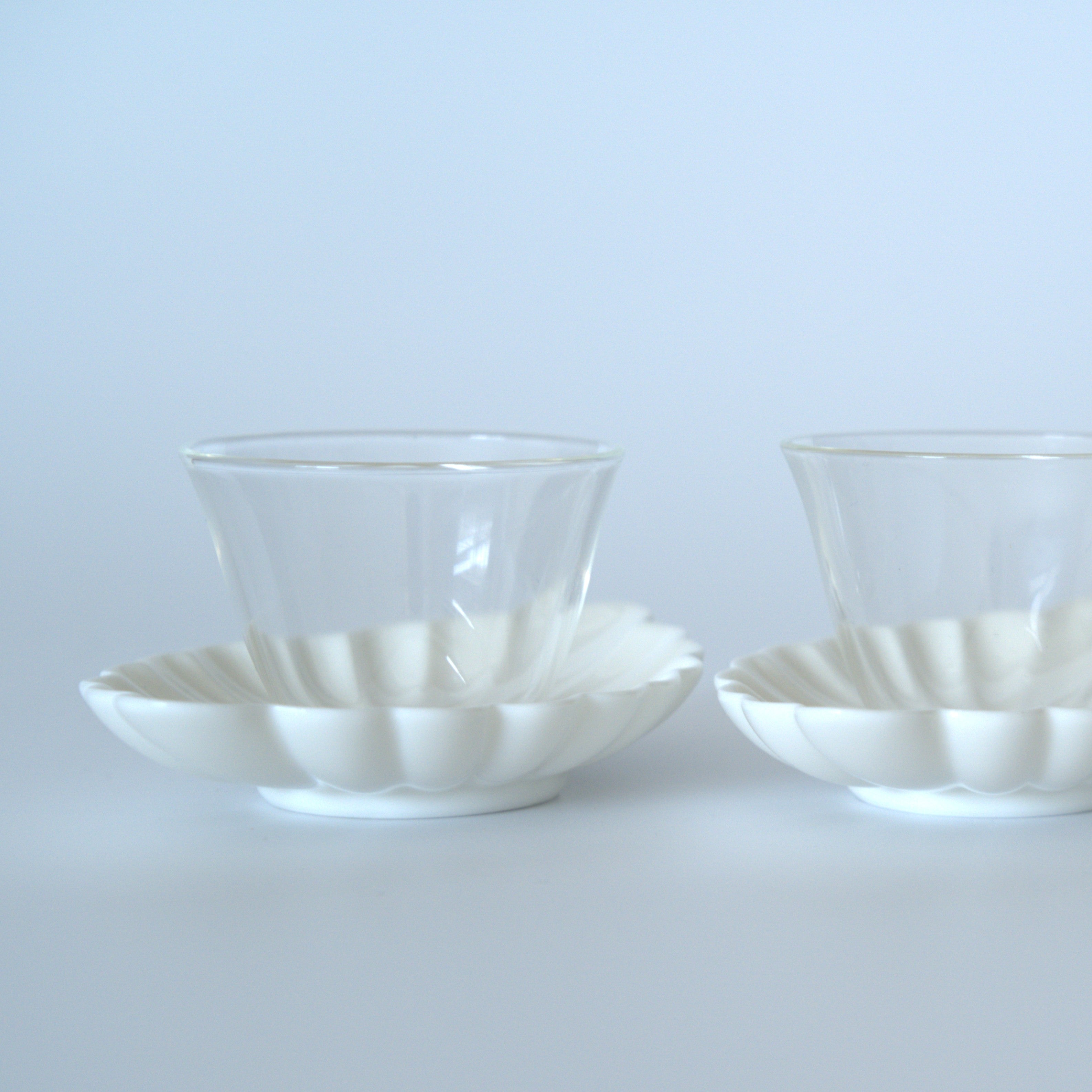 白磁菊花茶托3枚セット