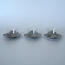 錫製花弁茶托3枚セット