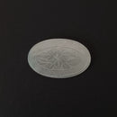 白蝶貝山茶花茶枕①楕円